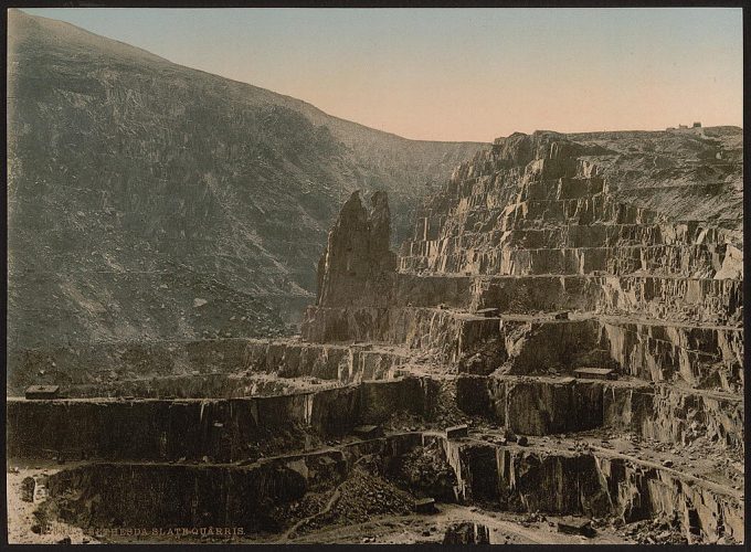 Slate quarries, Bethesda, Wales