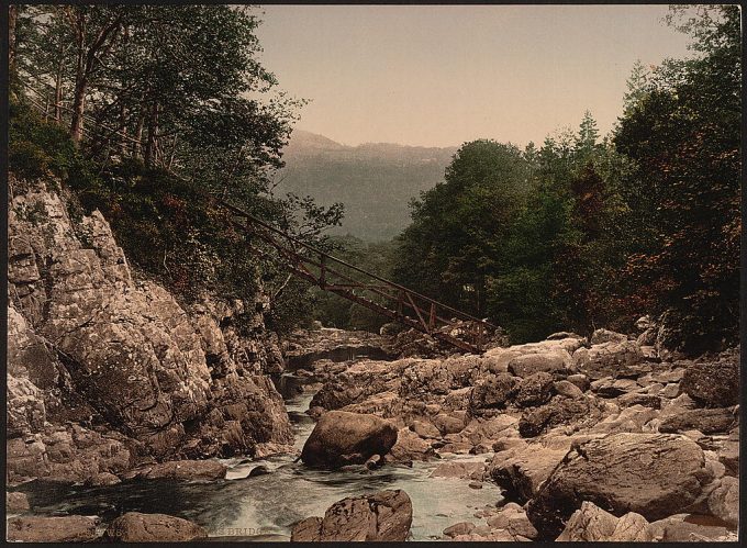 Miners' bridge, Fairy Glen, Bettws-y-Coed, Wales