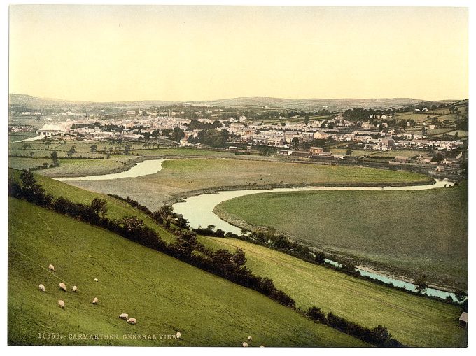 General view, Carmarthen, Wales