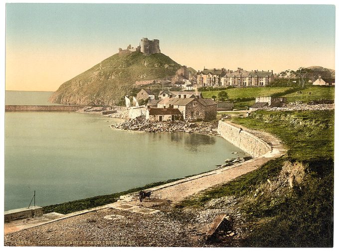 From the parade, Criccieth Castle, Wales