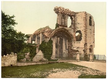 The castle, Denbigh, Wales