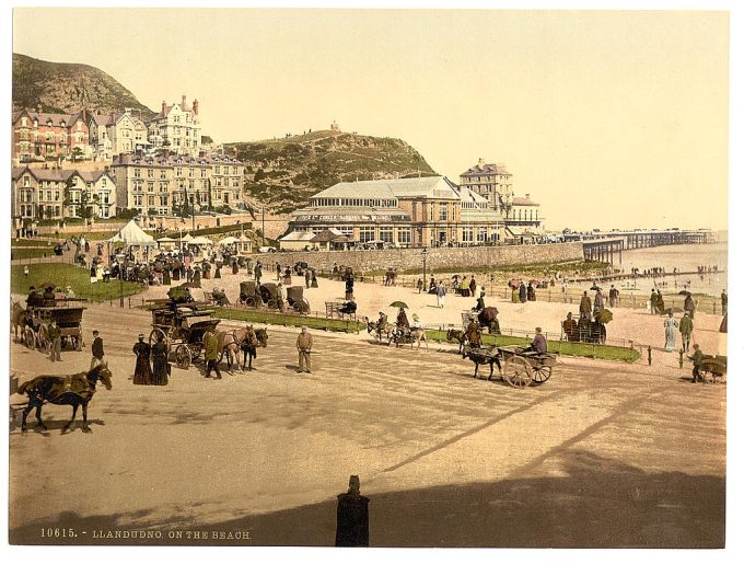 On the beach, Llandudno, Wales