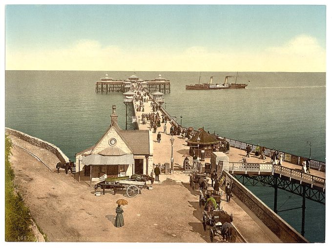 Iron pier, Llandudno, Wales