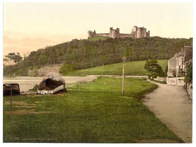 Castle, Llanstephen (i.e. Llanstephan), Wales