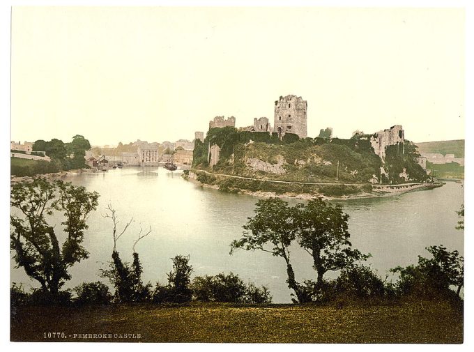 The castle, Pembroke, Wales