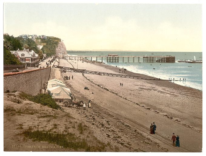 Beach and pier, Penarth, Wales