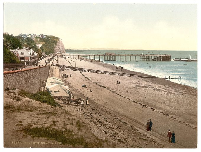 Beach and pier, Penarth, Wales