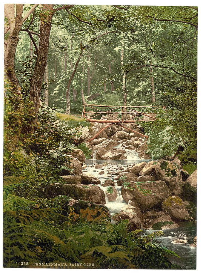 Fairy Glen Waterfall, the bridge, Penmaenmawr, Wales