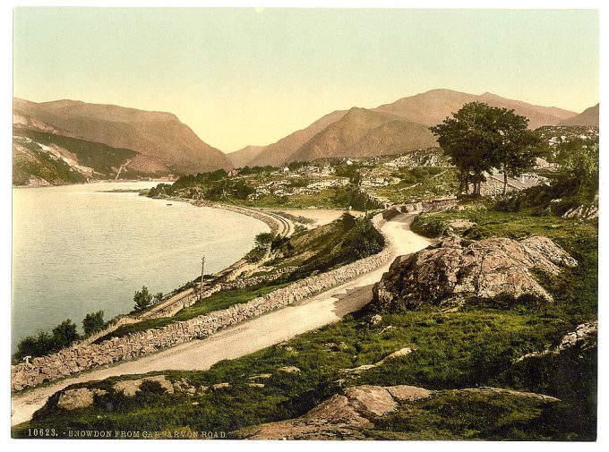 From Carnarvon road, Snowdon, Wales