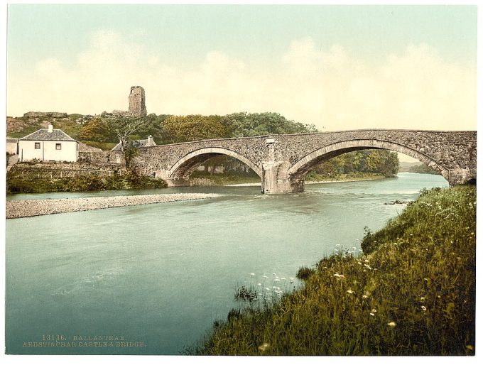 Ardstinchar Castle and bridge, Ballantrae, Scotland