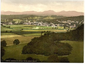 Bridge of Allan from Abbey Craig, Scotland