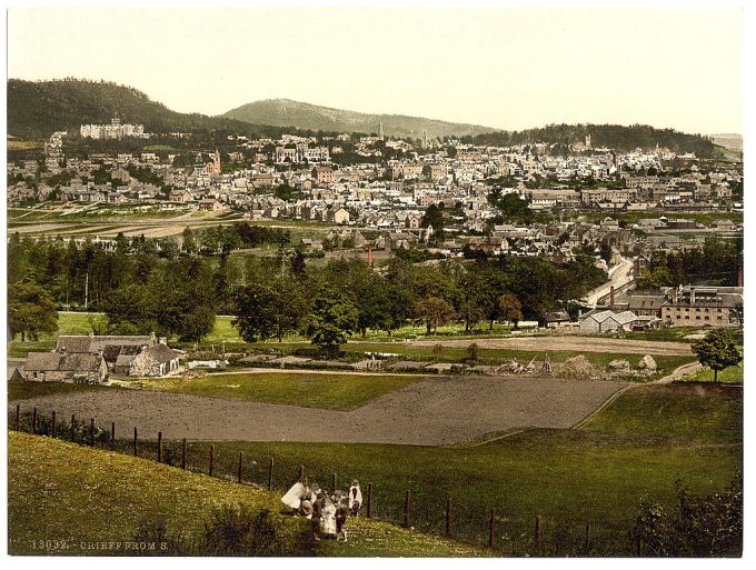 From south, Creiff (i.e. Crieff), Scotland