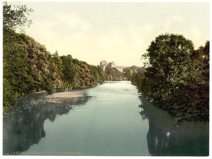 Doune Castle from the bridge, Scotland