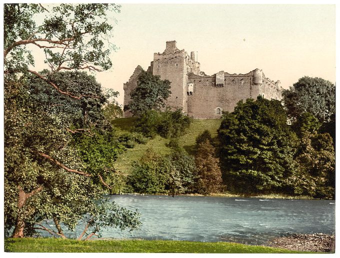 Doune Castle from the Teith, Scotland