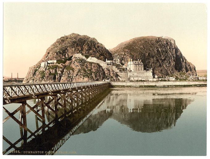 Castle from pier, Dumbarton, Scotland