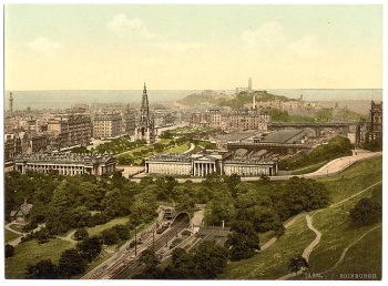 Edinburgh from the castle, Scotland