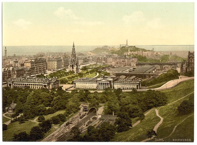 Edinburgh from the castle, Scotland