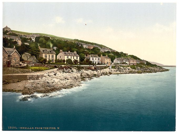Innellan from the pier W. (i.e., West), Scotland