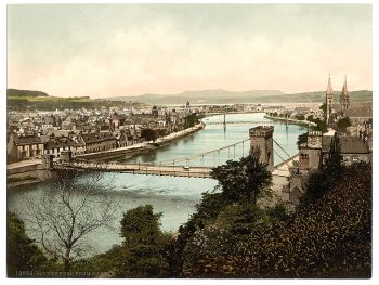 Inverness from castle, Scotland