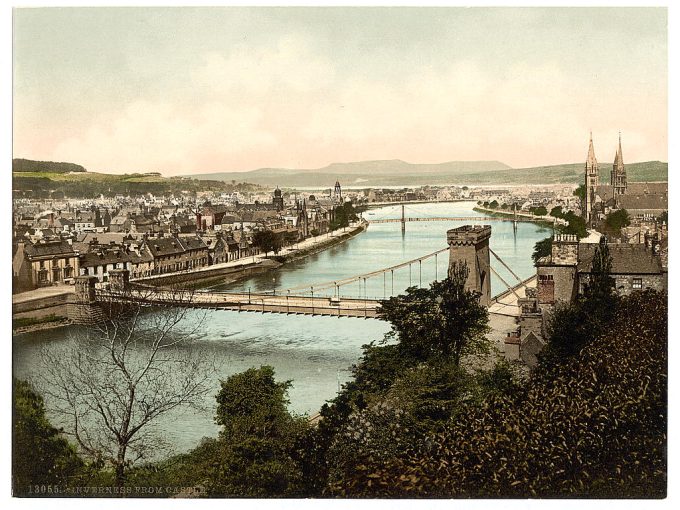 Inverness from castle, Scotland