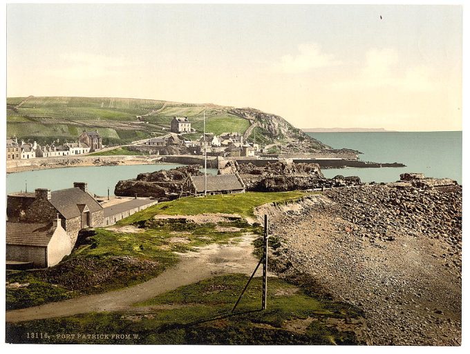 Port Patrick from the west, Scotland