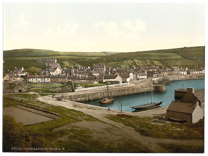 Port Patrick from the southwest, Scotland