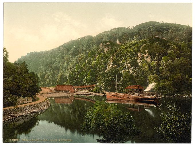 The pier, Loch Katrine, Trossachs, Scotland