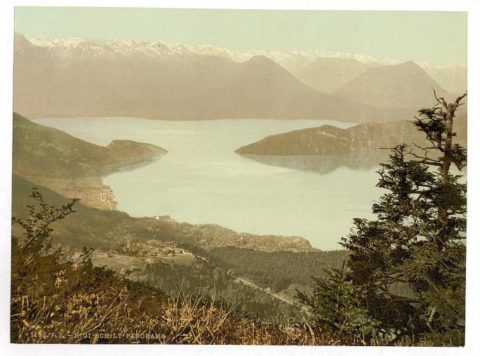 Panorama of Rigi Schilt and the Lake of Four Cantons, Rigi, Switzerland