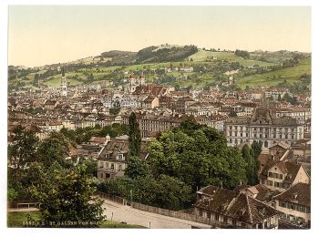St. Gall, from Rosenberg, Switzerland