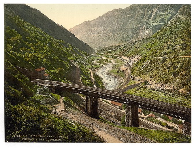 Giornico, St. Gotthard Railway, Switzerland