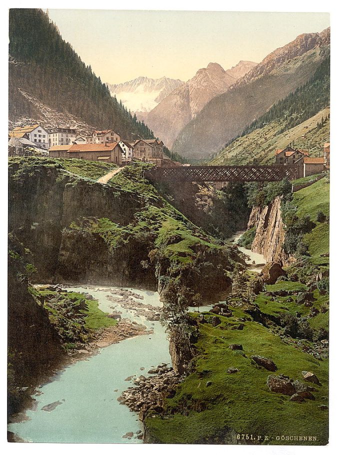 Goschenen and the Damma Glacier, St. Gotthard Railway, Switzerland