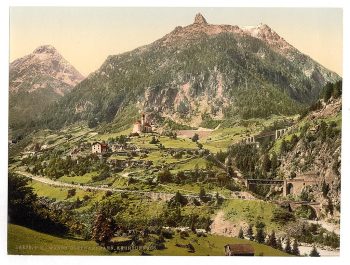 Wassen, the tunnels, St. Gotthard Railway, Switzerland