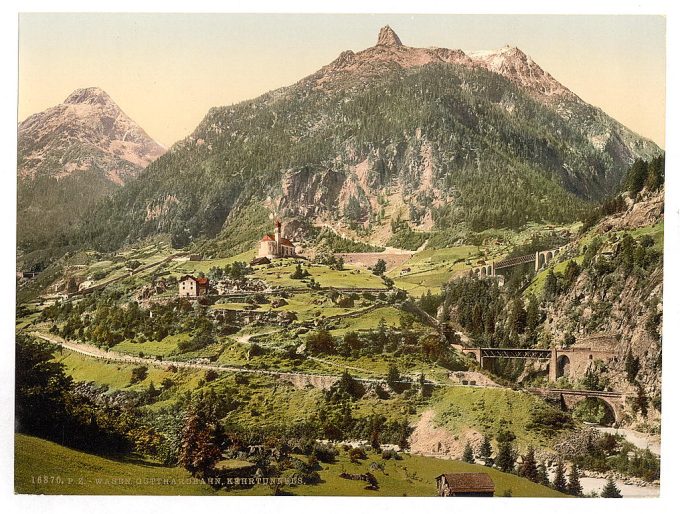 Wassen, the tunnels, St. Gotthard Railway, Switzerland