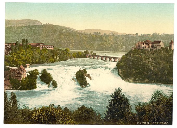 The Falls of the Rhine, general view, Schaffhausen, Switzerland