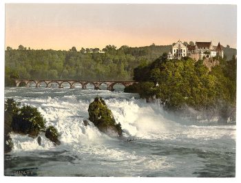 The Falls of the Rhine, with the Laufen Castle, Schaffhausen, Switzerland