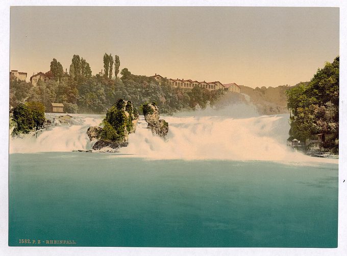The Falls of the Rhine, from the Schlossli, Schaffhausen, Switzerland