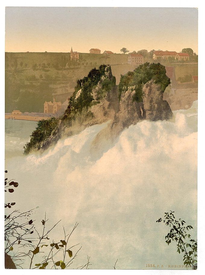 The Falls of the Rhine, from the Kanzeli, Schaffhausen, Switzerland