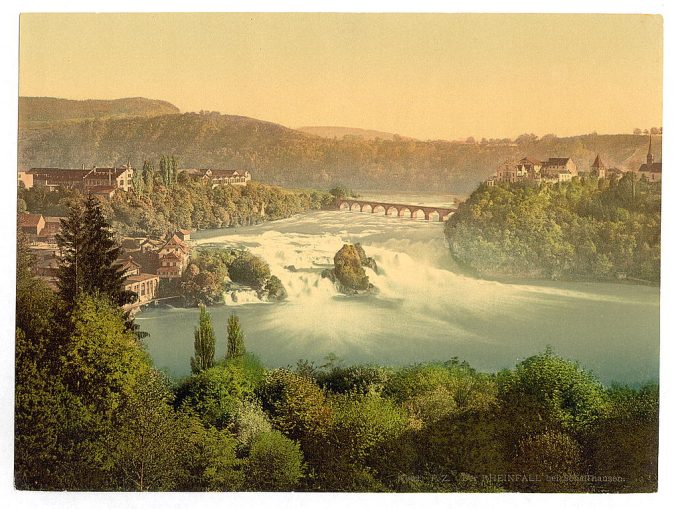 The Falls of the Rhine, general view, Schaffhausen, Switzerland