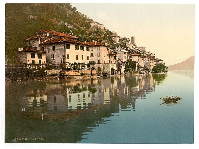 Gandria, general view, Tessin, Switzerland