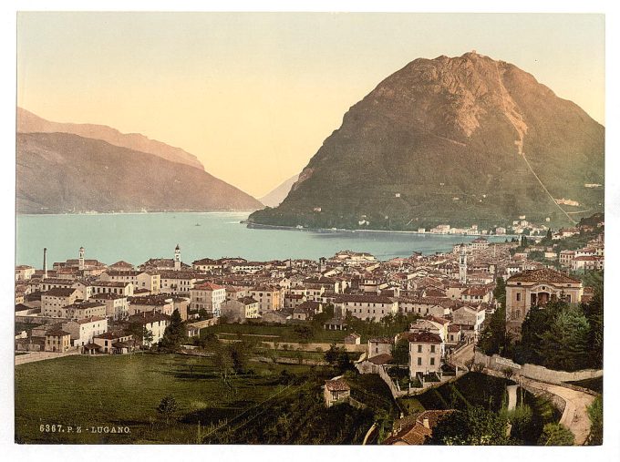 Lugano, general view, Tessin, Switzerland