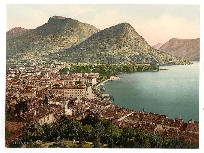 Lugano, and Monte Brè, Tessin, Switzerland