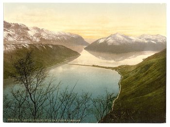 Lugano, road and bridge to Melide, Tessin, Switzerland