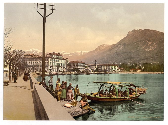 Lugano, on the quay, Tessin, Switzerland