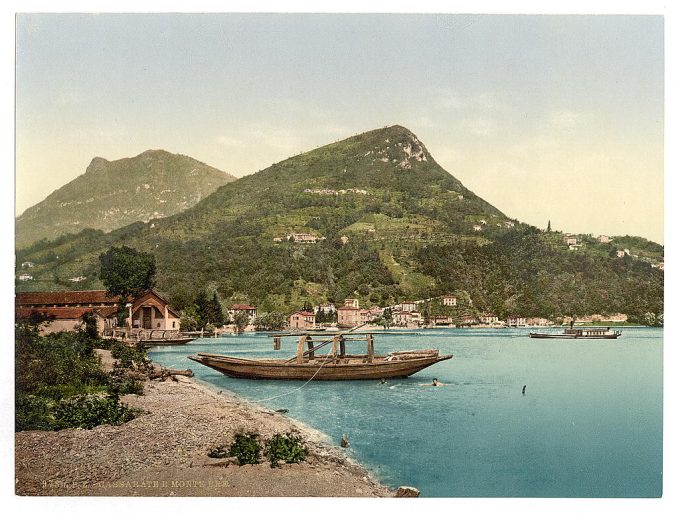 Lugano, Cassarate and Monte Brè, Tessin, Switzerland