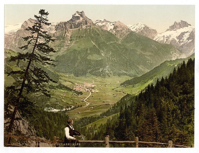 Engelberg Valley, from the Arni Alps, Unterwald, Switzerland