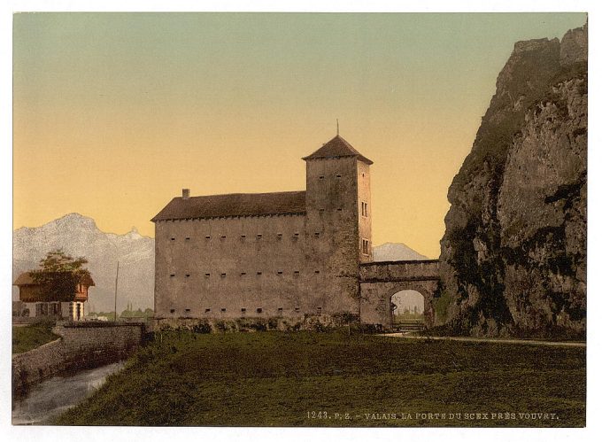 Voury, the "Port du Scex" (Gate of Scex), Valais, Switzerland