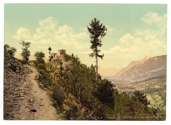 Chateau de la Soie pres Savièse, Valais, Switzerland