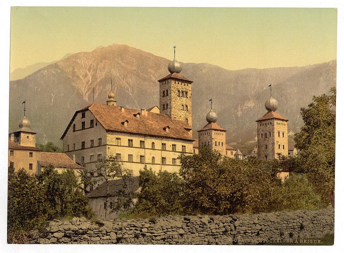 Stockalper Palace at Brigue, Valais, Switzerland