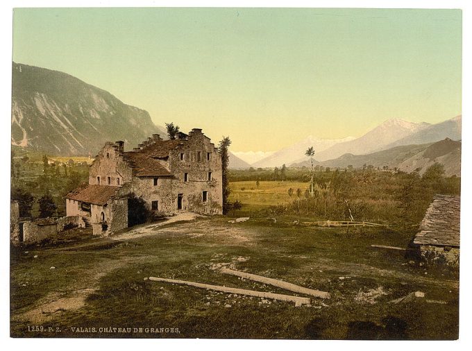 Castle ruins, Granges, Valais, Switzerland