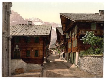 Champéry, Principal Street, Valais, Alps of, Switzerland